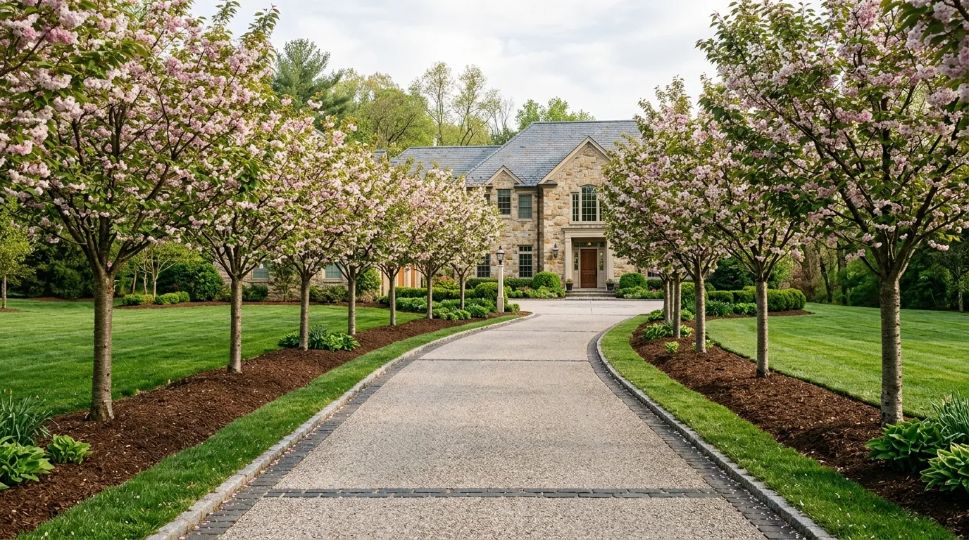 Driveway-Side Flower Accent